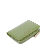 COCCINELLE METALLIC SOFT Leather card holder guacamole - Portafogli Donna - 4