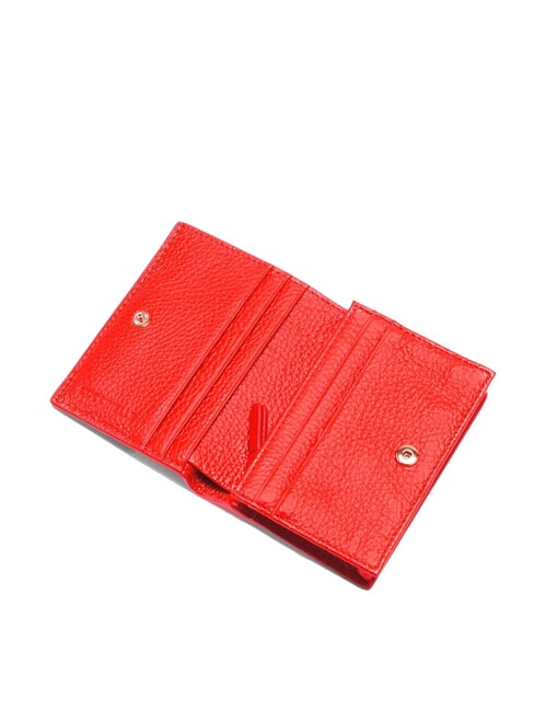 METALLIC SOFT Small leather wallet gazpacho - Portafogli Donna