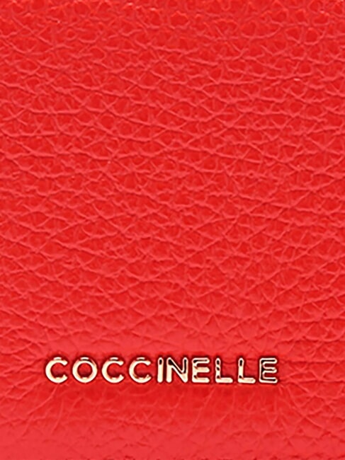 METALLIC SOFT Small leather wallet gazpacho - Portafogli Donna