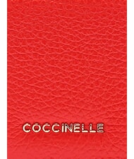 COCCINELLE METALLIC SOFT Small leather wallet gazpacho - Portafogli Donna - 3