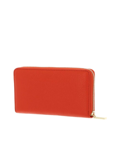 METALLIC SOFT Portafoglio zip pelle martellata gazpacho - Portafogli Donna