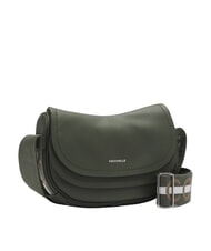 COCCINELLE RAQUEL S Borsa piccola in pelle martellata con tracolla logata alga/guacamole - Borse Donna - 2