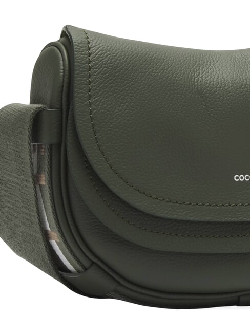 RAQUEL S Borsa piccola in pelle martellata con tracolla logata alga/guacamole - Borse Donna