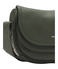 COCCINELLE RAQUEL S Borsa piccola in pelle martellata con tracolla logata alga/guacamole - Borse Donna - 3