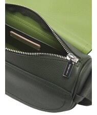 COCCINELLE RAQUEL S Borsa piccola in pelle martellata con tracolla logata alga/guacamole - Borse Donna - 5