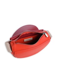 COCCINELLE RAQUEL S Borsa piccola in pelle martellata con tracolla logata gazpacho - Borse Donna - 6