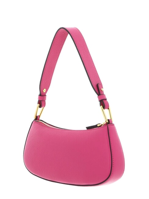 MERVEILLE Borsa a spalla in pelle martellata new fucsia - Borse Donna