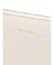 COCCINELLE ALIAS Pochette in pelle martellata blanco - Borse Donna - 3
