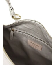 COCCINELLE ABIGAIL Borsa mezzaluna a spalla blanco - Borse Donna - 5