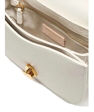 COCCINELLE DEW Borsa tracolla pelle martellata blanco - Borse Donna - 6