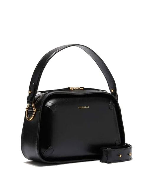 MALETA CALF COC Borsa  a spalla in pelle con tracolla Nero - Borse Donna