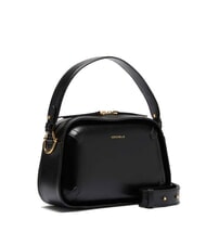 COCCINELLE MALETA CALF COC Borsa  a spalla in pelle con tracolla Nero - Borse Donna - 2