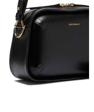 COCCINELLE MALETA CALF COC Borsa  a spalla in pelle con tracolla Nero - Borse Donna - 3