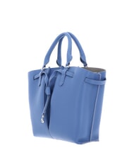 COCCINELLE FLORES Borsa tote piccola in pelle martellata azul - Borse Donna - 2