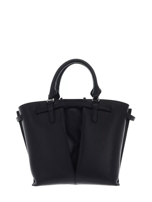 FLORES Borsa tote piccola in pelle martellata Nero - Borse Donna