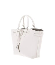 COCCINELLE FLORES Borsa tote piccola in pelle martellata blanco - Borse Donna - 2