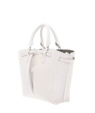 COCCINELLE FLORES Borsa tote piccola in pelle martellata blanco - Borse Donna - 5