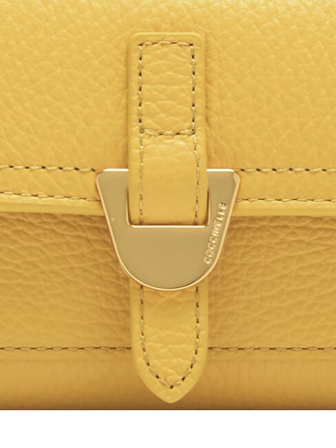 CAMPUS Portafoglio compatto in pelle martellata soleado - Portafogli Donna