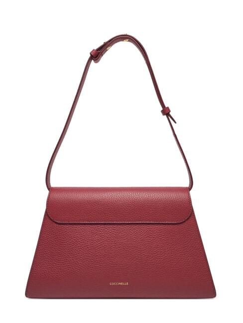 DEW Borsa media a spalla in pelle martellata sangria - Borse Donna