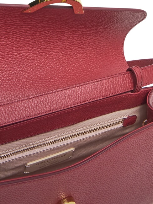 DEW Borsa media a spalla in pelle martellata sangria - Borse Donna