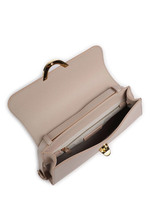 DEW Borsa media a spalla in pelle martellata rosette - Borse Donna