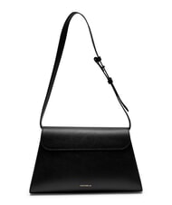 COCCINELLE DEW Borsa media a spalla in pelle martellata Nero - Borse Donna - 4