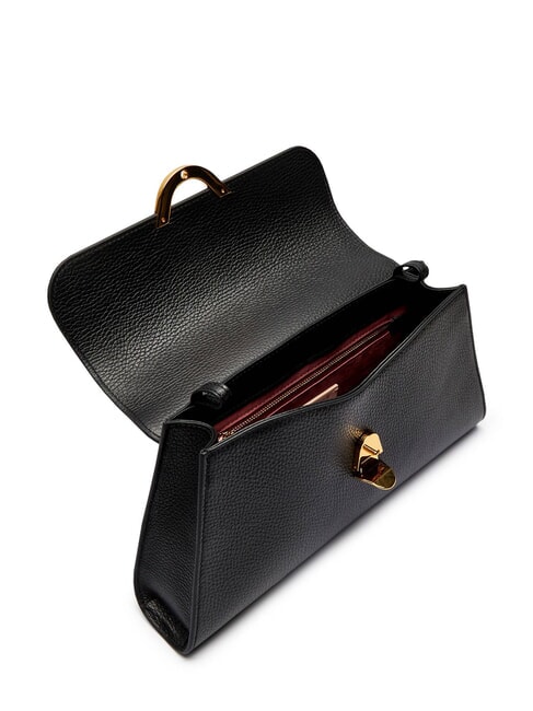 DEW Borsa media a spalla in pelle martellata Nero - Borse Donna