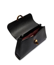 COCCINELLE DEW Borsa media a spalla in pelle martellata Nero - Borse Donna - 6