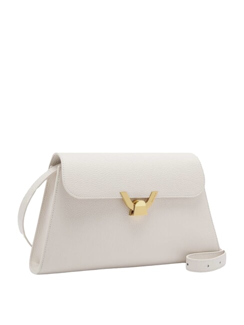 DEW Borsa media a spalla in pelle martellata blanco - Borse Donna