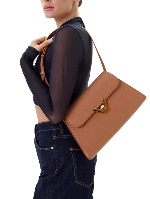 DEW Borsa media a spalla in pelle martellata skin - Borse Donna