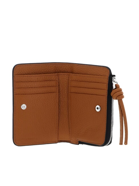 MYRTHA MAXI LOG Portafoglio medio zip around in pelle noir/cuir - Portafogli Donna