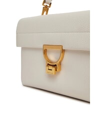 COCCINELLE ARLETTIS SIGNATURE Borsa in pelle con tracolla logata blanco - Borse Donna - 3