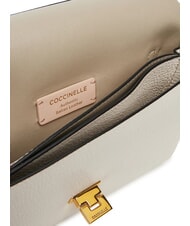 COCCINELLE ARLETTIS SIGNATURE Borsa in pelle con tracolla logata blanco - Borse Donna - 5