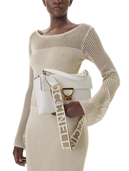 ARLETTIS SIGNATURE Borsa in pelle con tracolla logata blanco - Borse Donna