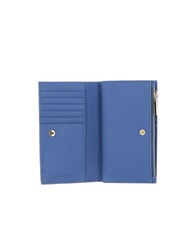 COCCINELLE METALLIC SOFT Portafoglio medio pelle martellata azul - Portafogli Donna - 3