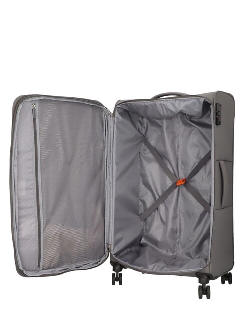 FUN CRUISE Trolley grande espandibile grey/orange - Trolley Semirigidi