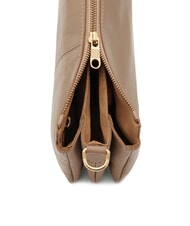 BIASIA FEATHER SMALL Borsa a tracolla piccola in pelle taupe - Borse Donna - 3