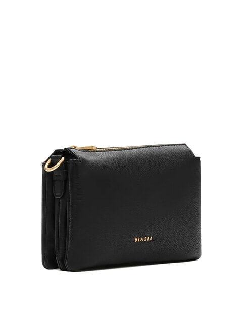 FEATHER SMALL Borsa a tracolla piccola in pelle nero - Borse Donna