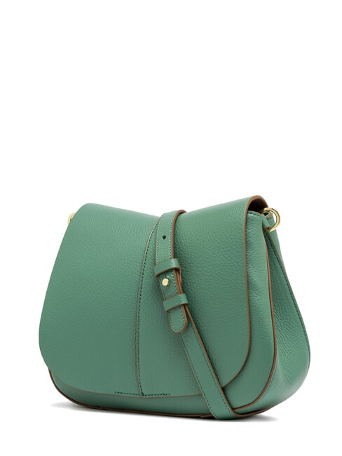 HELENA ROUND Borsa in pelle con tracolla in corda menta - Borse Donna