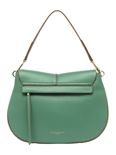 HELENA ROUND Borsa in pelle con tracolla in corda menta - Borse Donna