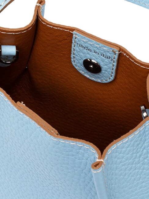 DORY Secchiello a spalla, con tracolla sky-caramello - Borse Donna