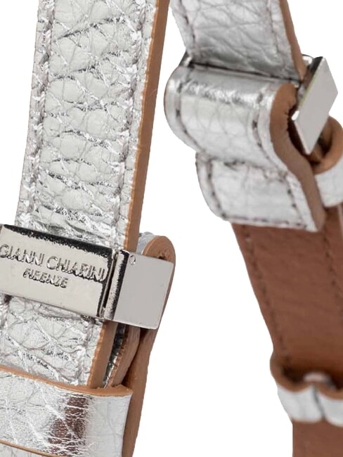 PENELOPE Borsa a tracolla in pelle silver-caramello - Borse Donna