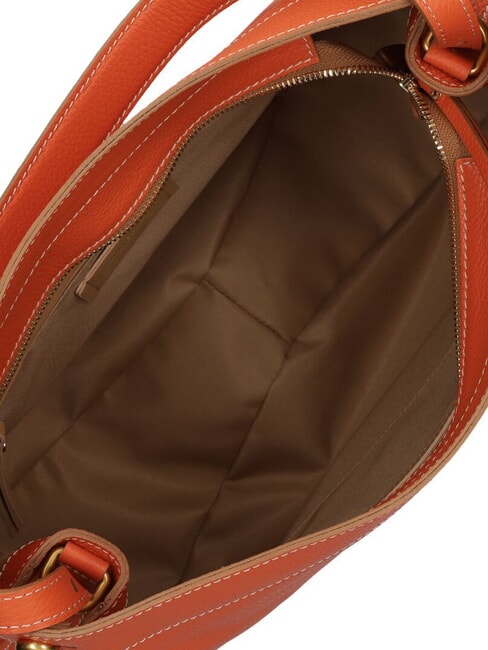 OTTAVIA  Borsa a spalla, in pelle corallo - Borse Donna