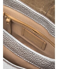 GIANNI CHIARINI HELENA ROUND Borsa in pelle con doppia tracolla silver - Borse Donna - 5