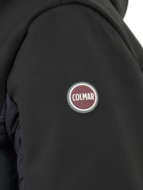 NEWWARRIOR Giacca piumino lungo bi-material black - Piumini Uomo