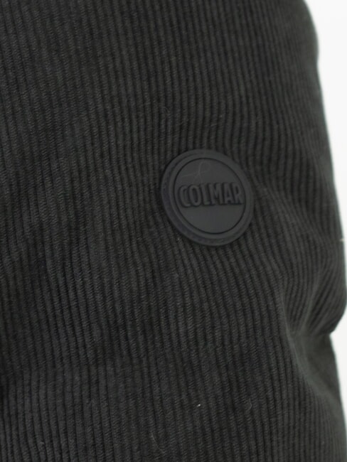 DANDY Piumino velluto a coste con cappuccio black - Giacche smanicate Uomo