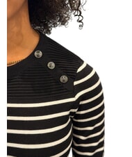 GUESS HELEN Maglione black and cream stri - Maglie Donna - 3