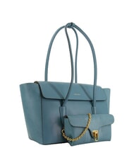 COCCINELLE DOUBLE BEAT Borsa a spalla in pelle con pochette arctic blue - Borse Donna - 3