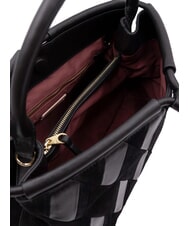 COCCINELLE LISBET GEOMETRIC PATCH Borsa a mano in pelle con tracolla Nero - Borse Donna - 4