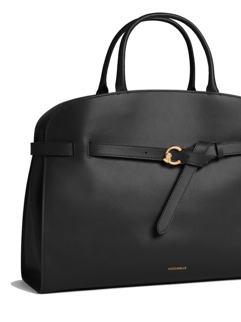 SABINE Borsa a mano in pelle con tracolla Nero - Borse Donna